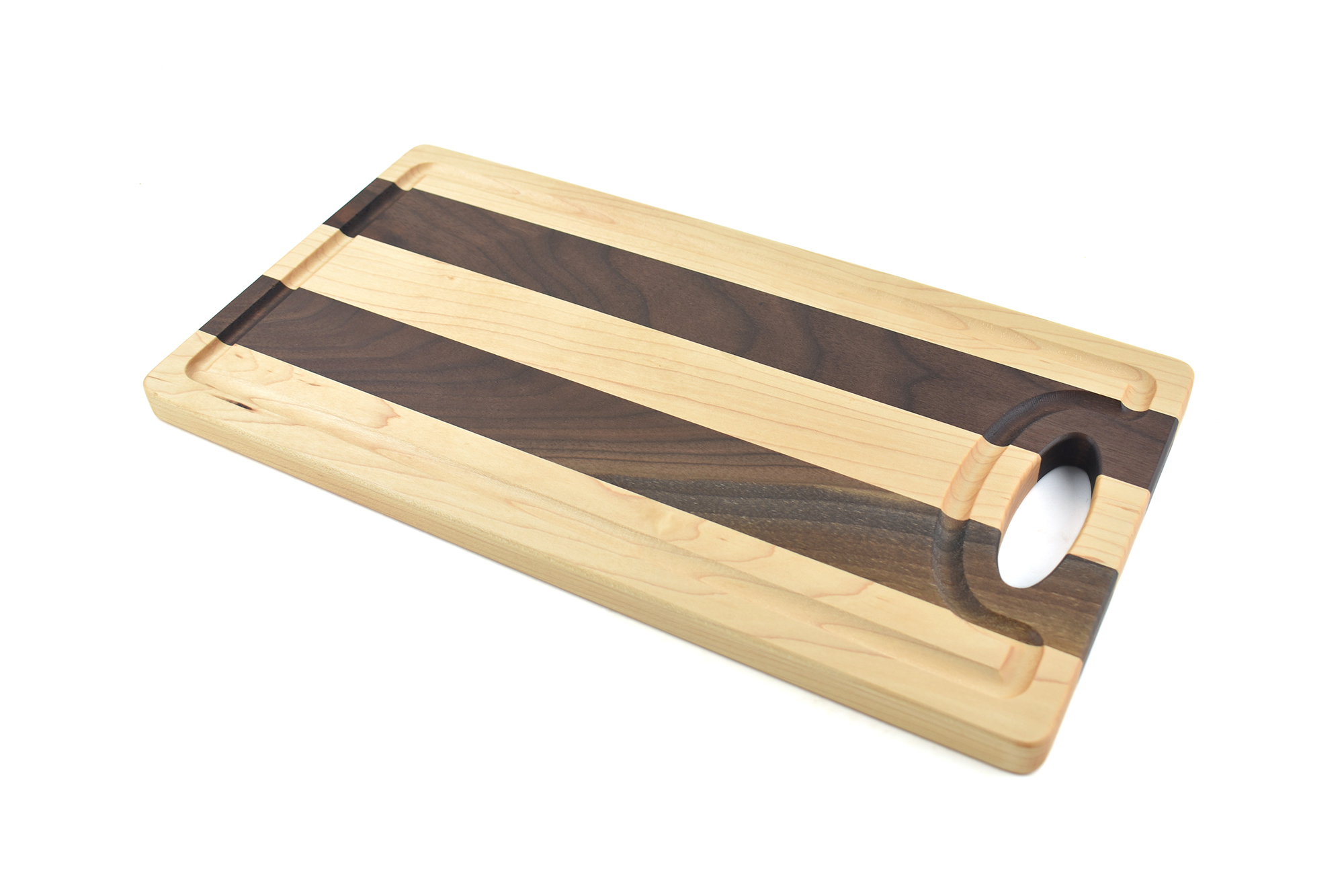 Medium multi wood species cutting board