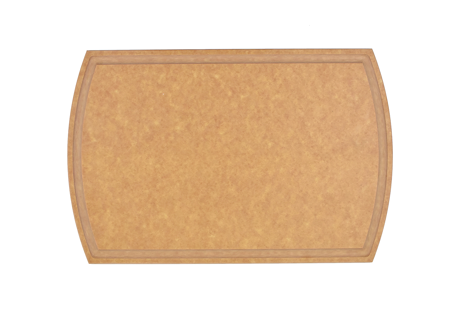 Large wood fiber cutting board with juice groove (Dishwasher safe)