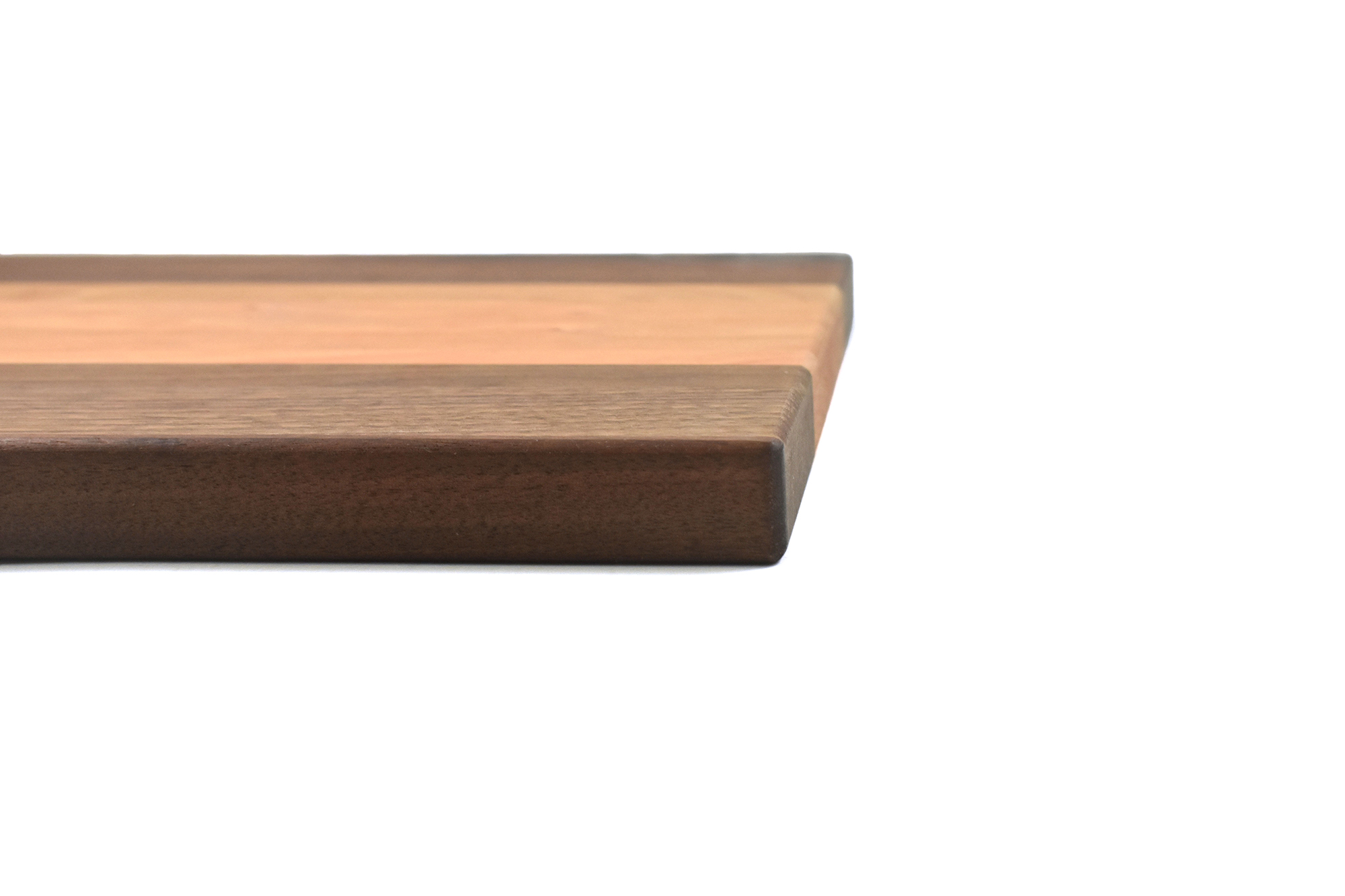 Multi wood species cutting board - Walnut wood ends with Cherry wood in the middle